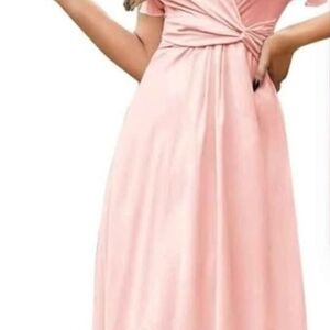 Chic Blush Maxi Dress